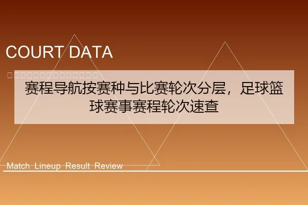 赛程导航按赛种与比赛轮次分层，足球篮球赛事赛程轮次速查